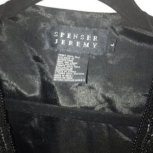 Spencer Jeremy Other - Classy black silk and beaded vest. Spencer Jeremy Other - Classy black silk and beaded vest.